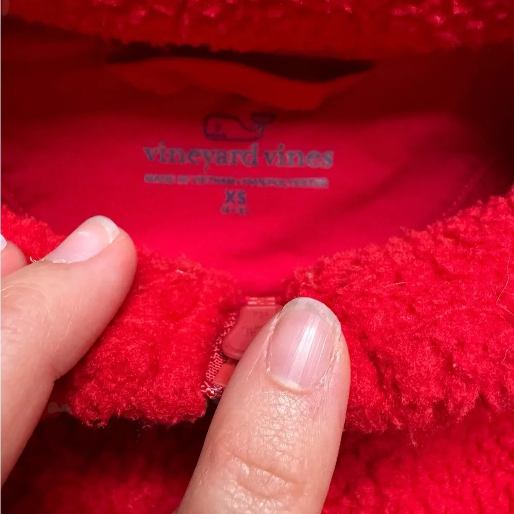 ❤️ Vineyard Vines Girls ¼ Zip‎ High-Pile Fleece Pullover ❤️